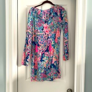 Lily Pulitzer Long Sleeve Tassel Dress